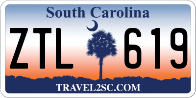 SC license plate ZTL619
