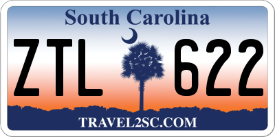 SC license plate ZTL622
