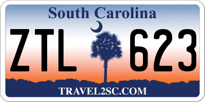 SC license plate ZTL623