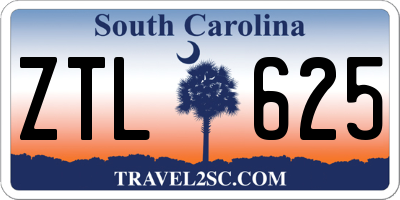 SC license plate ZTL625