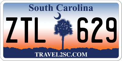 SC license plate ZTL629