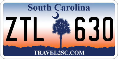 SC license plate ZTL630
