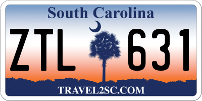 SC license plate ZTL631