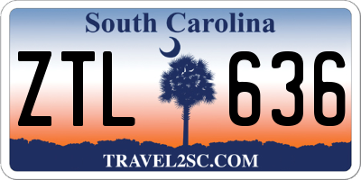 SC license plate ZTL636
