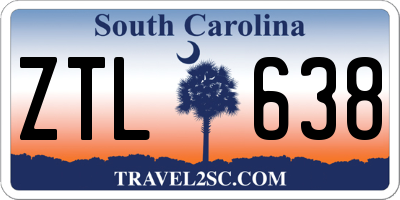 SC license plate ZTL638