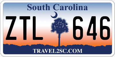 SC license plate ZTL646