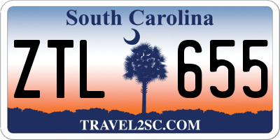 SC license plate ZTL655