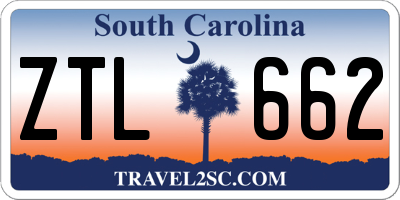 SC license plate ZTL662