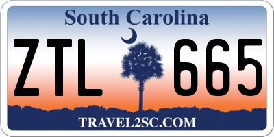 SC license plate ZTL665