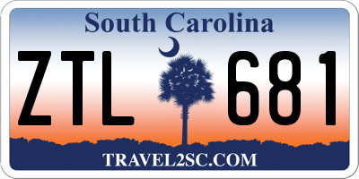 SC license plate ZTL681