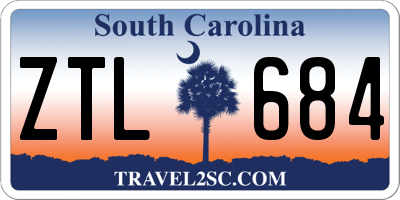 SC license plate ZTL684