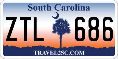 SC license plate ZTL686