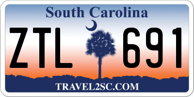 SC license plate ZTL691