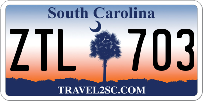 SC license plate ZTL703