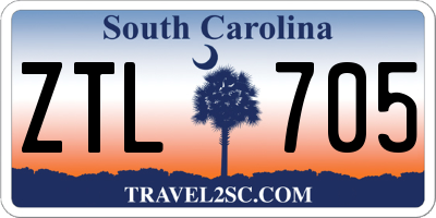 SC license plate ZTL705