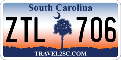 SC license plate ZTL706