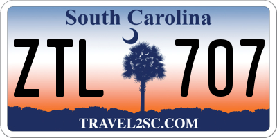 SC license plate ZTL707