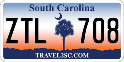 SC license plate ZTL708