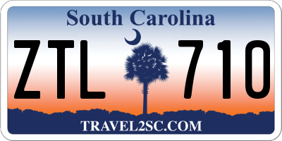 SC license plate ZTL710