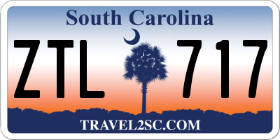 SC license plate ZTL717