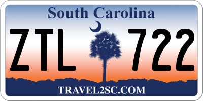 SC license plate ZTL722