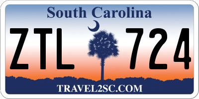 SC license plate ZTL724