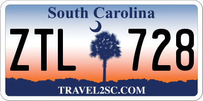 SC license plate ZTL728