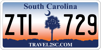 SC license plate ZTL729