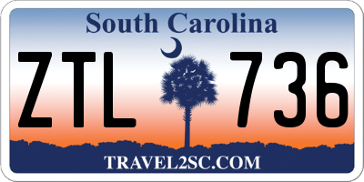 SC license plate ZTL736