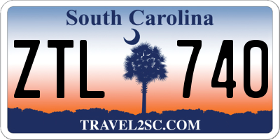 SC license plate ZTL740