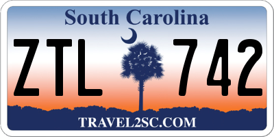 SC license plate ZTL742