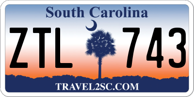 SC license plate ZTL743
