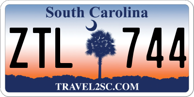 SC license plate ZTL744