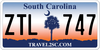 SC license plate ZTL747
