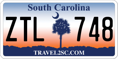 SC license plate ZTL748