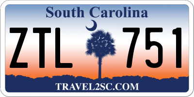 SC license plate ZTL751