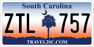 SC license plate ZTL757