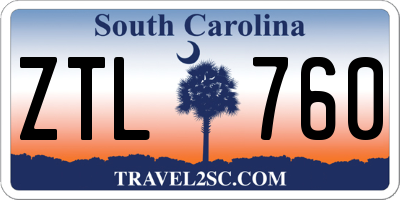 SC license plate ZTL760