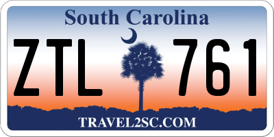 SC license plate ZTL761