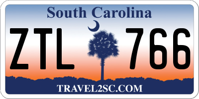 SC license plate ZTL766