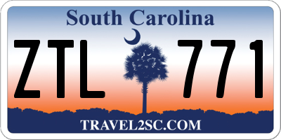SC license plate ZTL771