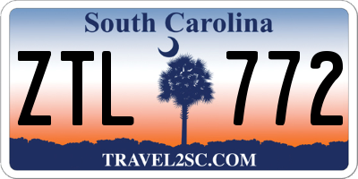 SC license plate ZTL772