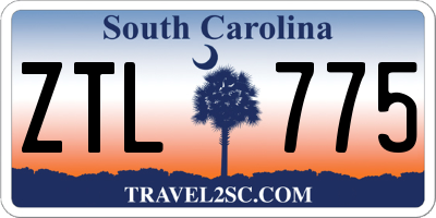 SC license plate ZTL775