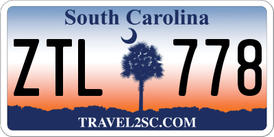 SC license plate ZTL778