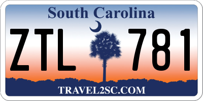 SC license plate ZTL781