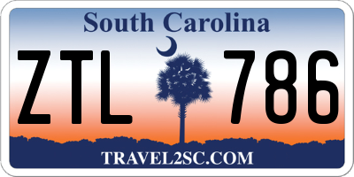 SC license plate ZTL786