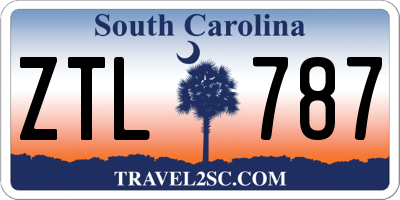 SC license plate ZTL787