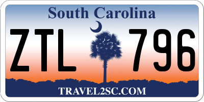 SC license plate ZTL796