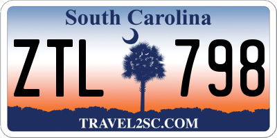 SC license plate ZTL798