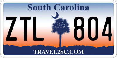 SC license plate ZTL804